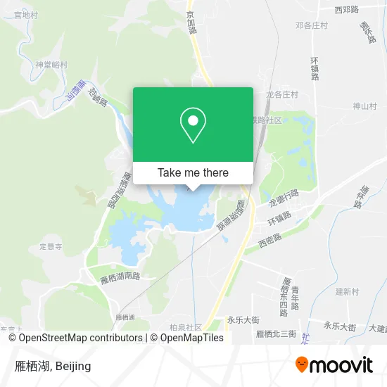 雁栖湖 map