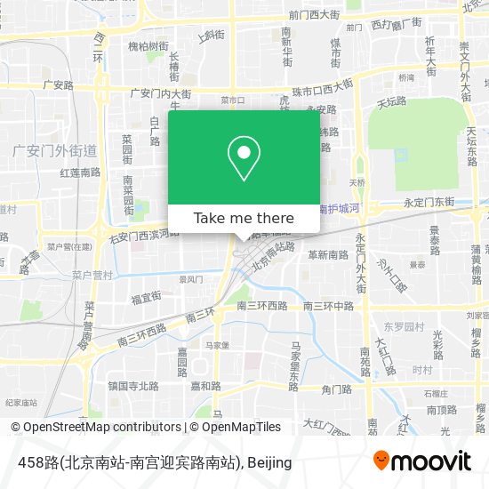 458路(北京南站-南宫迎宾路南站) map