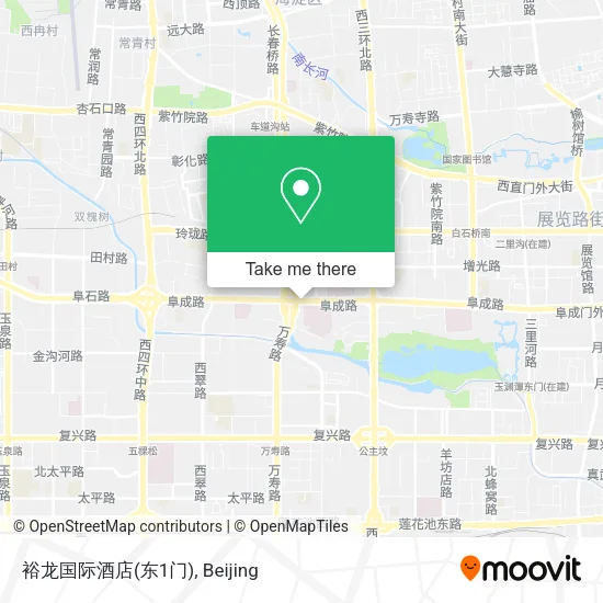 裕龙国际酒店(东1门) map