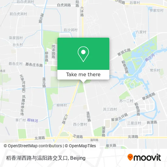 稻香湖西路与温阳路交叉口 map