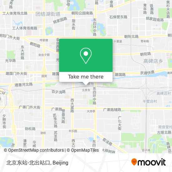 北京东站-北出站口 map