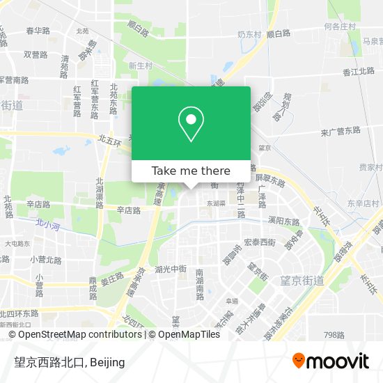 望京西路北口 map