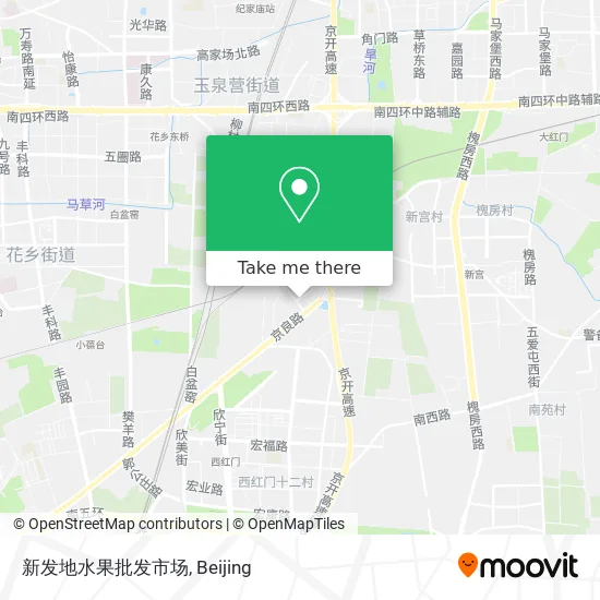 新发地水果批发市场 map