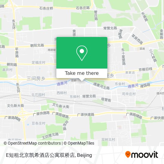 E短租北京凯希酒店公寓双桥店 map