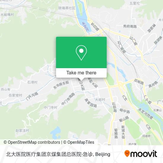 北大医院医疗集团京煤集团总医院-急诊 map