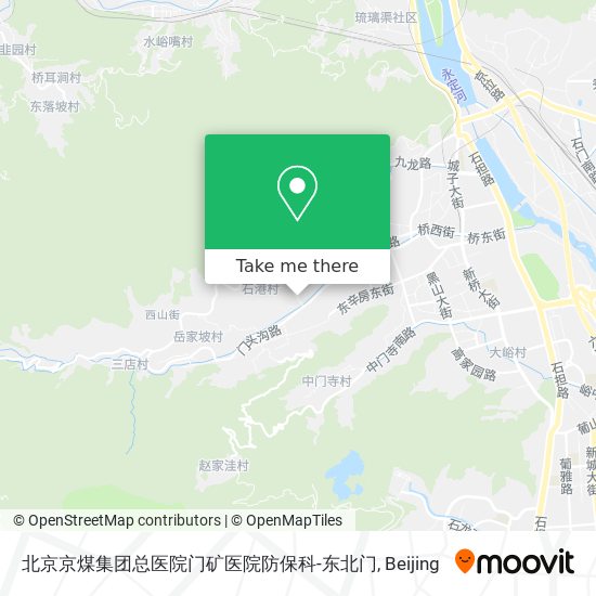 北京京煤集团总医院门矿医院防保科-东北门 map