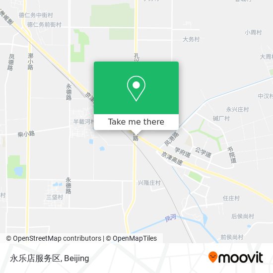 永乐店服务区 map