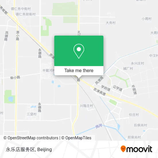 永乐店服务区 map