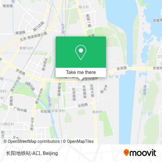 长阳地铁站-A口 map