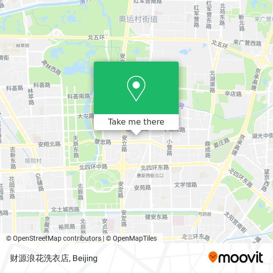 财源浪花洗衣店 map