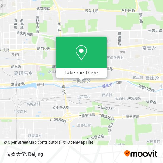 传媒大学 map