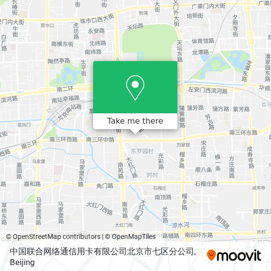 中国联合网络通信用卡有限公司北京市七区分公司 map
