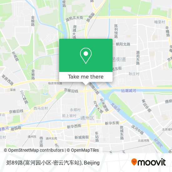 郊89路(富河园小区-密云汽车站) map