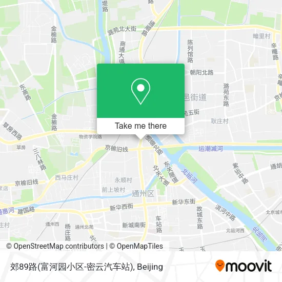 郊89路(富河园小区-密云汽车站) map