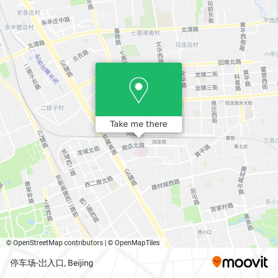 停车场-岀入口 map