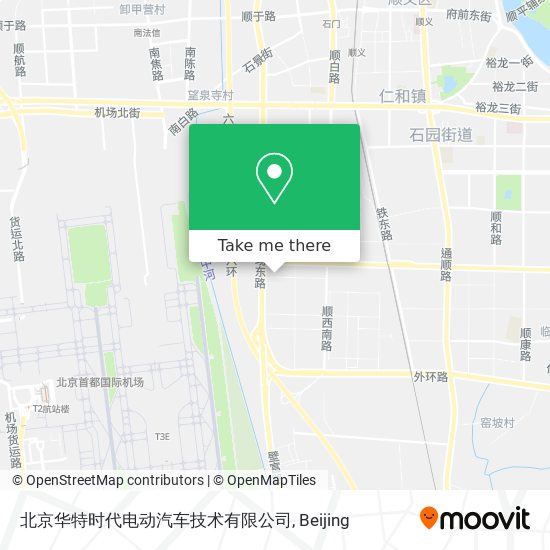 北京华特时代电动汽车技术有限公司 map