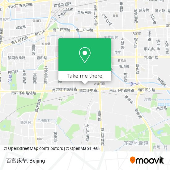 百富床垫 map