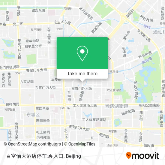 百富怡大酒店停车场-入口 map