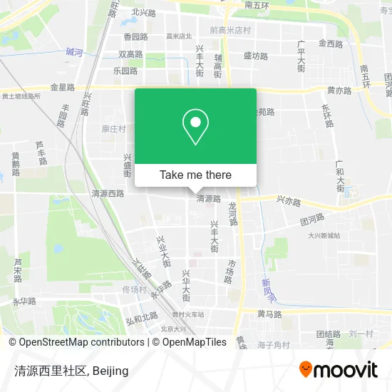 清源西里社区 map
