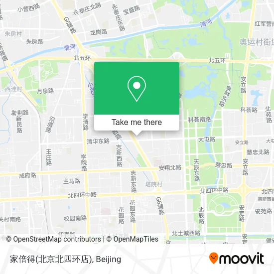 家倍得(北京北四环店) map
