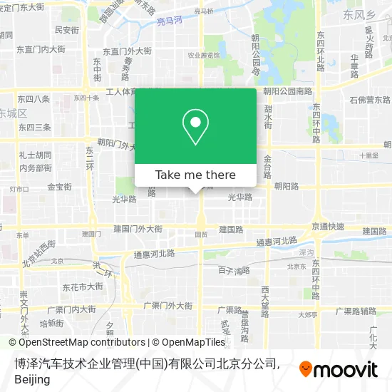 博泽汽车技术企业管理(中国)有限公司北京分公司 map