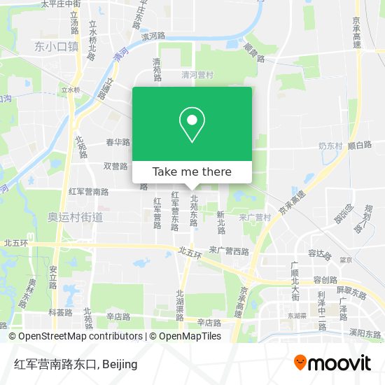 红军营南路东口 map
