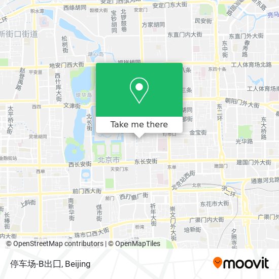 停车场-B出囗 map