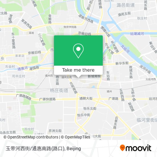 玉带河西街/通惠南路(路口) map