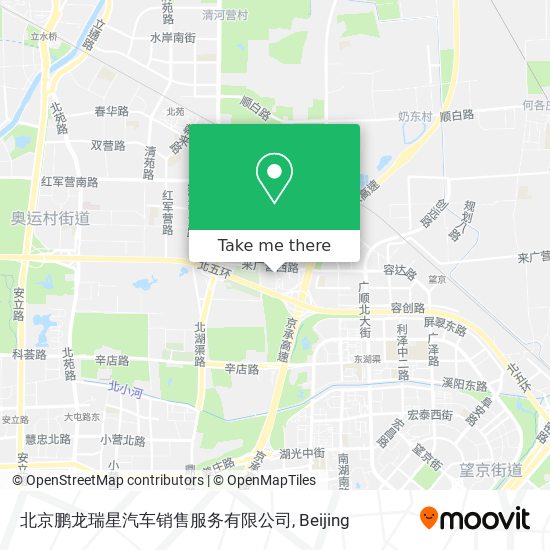 北京鹏龙瑞星汽车销售服务有限公司 map