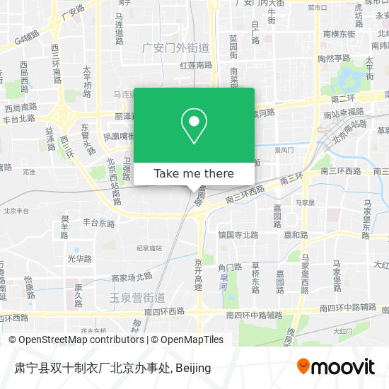 肃宁县双十制衣厂北京办事处 map
