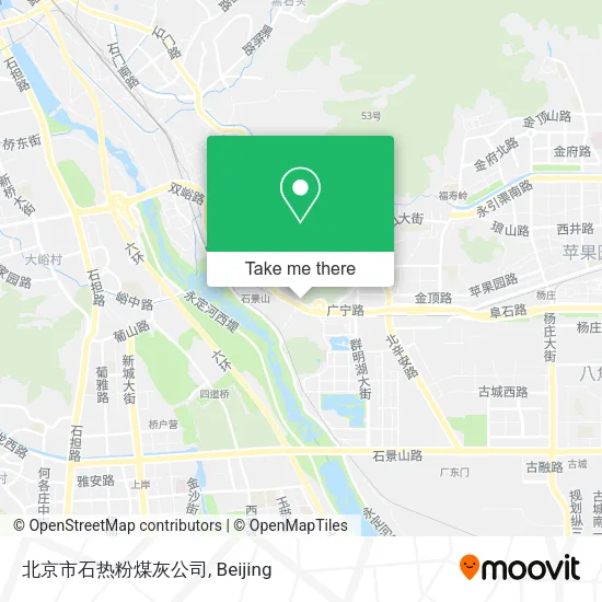 北京市石热粉煤灰公司 map