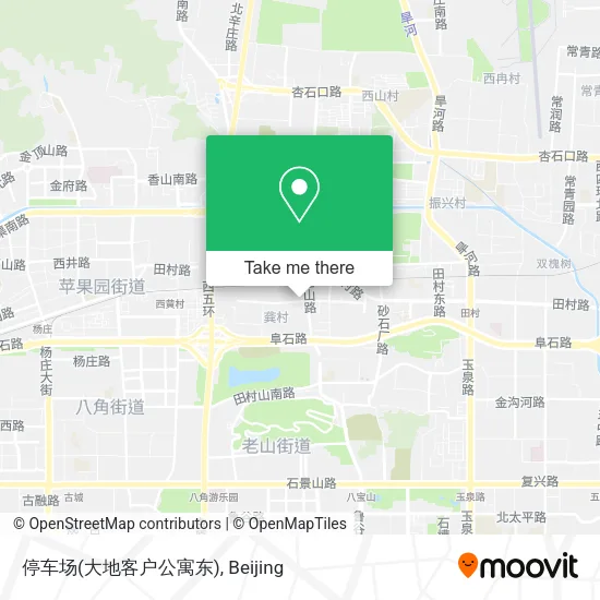停车场(大地客户公寓东) map