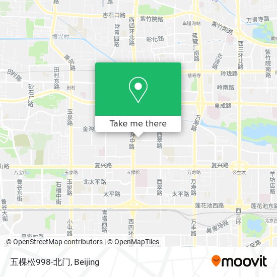 五棵松998-北门 map