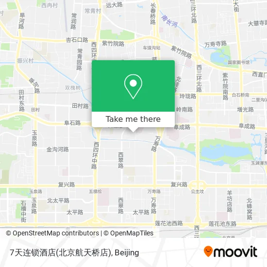 7天连锁酒店(北京航天桥店) map