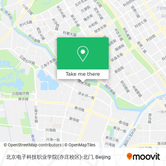 北京电子科技职业学院(亦庄校区)-北门 map