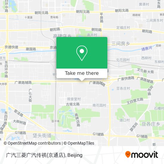 广汽三菱广汽传祺(京通店) map