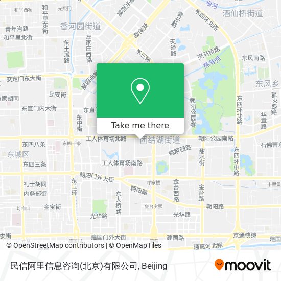 民信阿里信息咨询(北京)有限公司 map