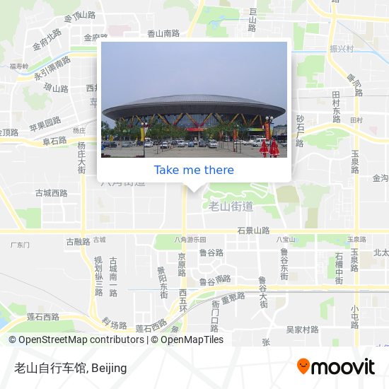 老山自行车馆 map