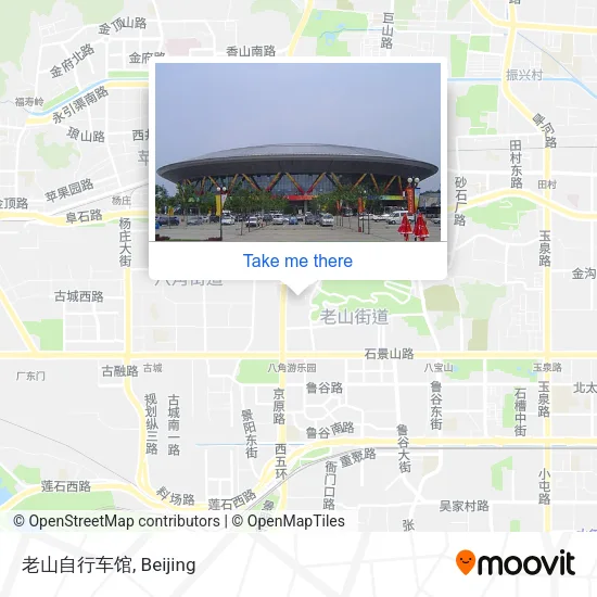 老山自行车馆 map