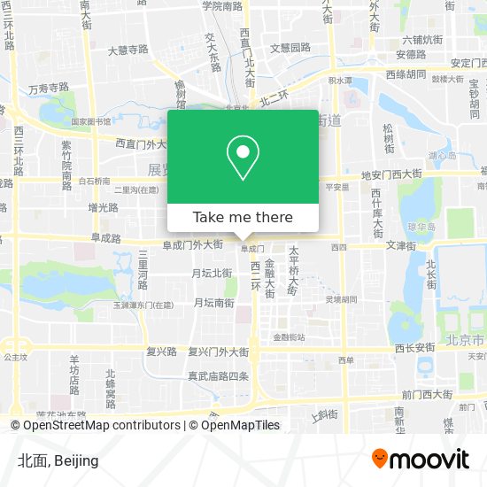 北面 map