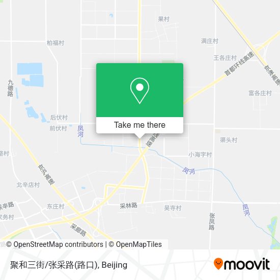 聚和三街/张采路(路口) map