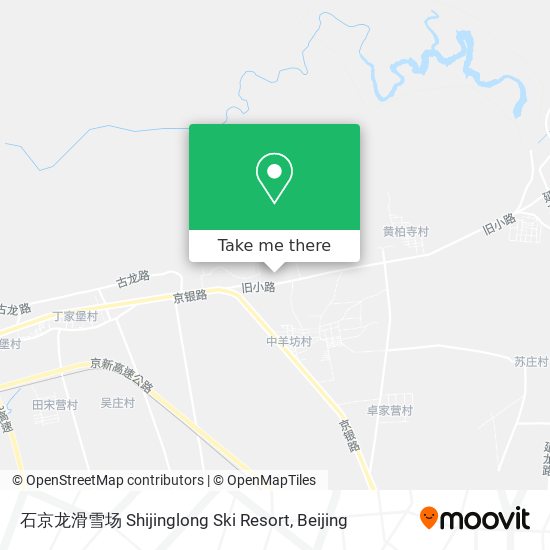石京龙滑雪场 Shijinglong Ski Resort map