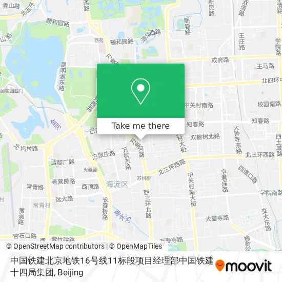 中国铁建北京地铁16号线11标段项目经理部中国铁建十四局集团 map