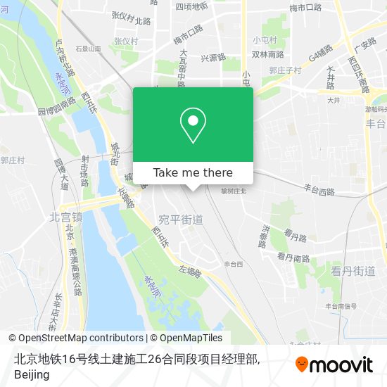 北京地铁16号线土建施工26合同段项目经理部 map