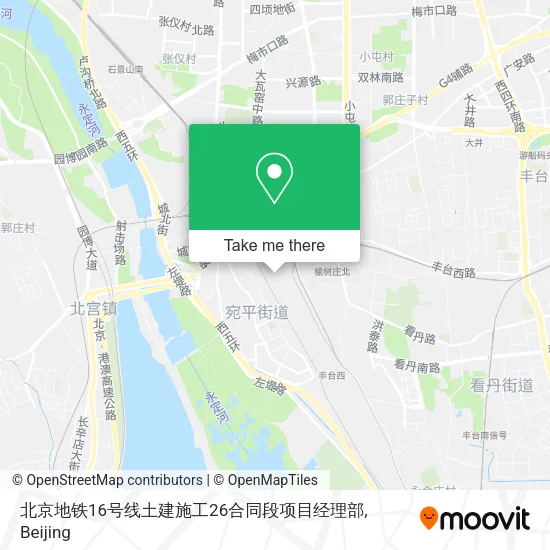 北京地铁16号线土建施工26合同段项目经理部 map