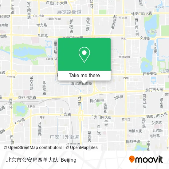 北京市公安局西单大队 map