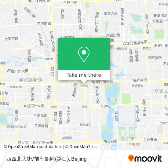 西四北大街/前车胡同(路口) map