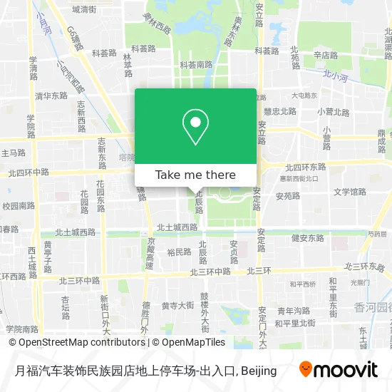 月福汽车装饰民族园店地上停车场-出入口 map
