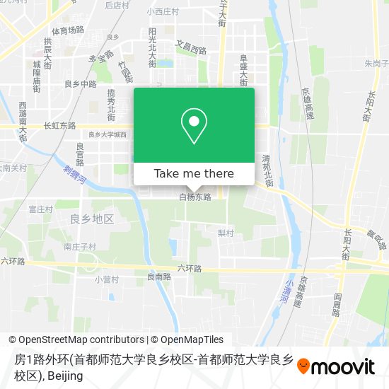 房1路外环(首都师范大学良乡校区-首都师范大学良乡校区) map