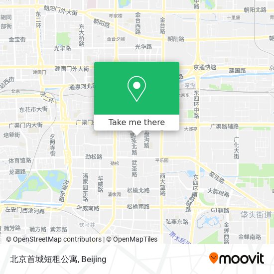 北京首城短租公寓 map